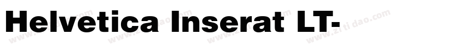 Helvetica Inserat LT字体转换